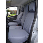 Vauxhall Vivaro 2014-2019 Sportive Driver And Front Double Folding Passenger Seat Covers - Grey
